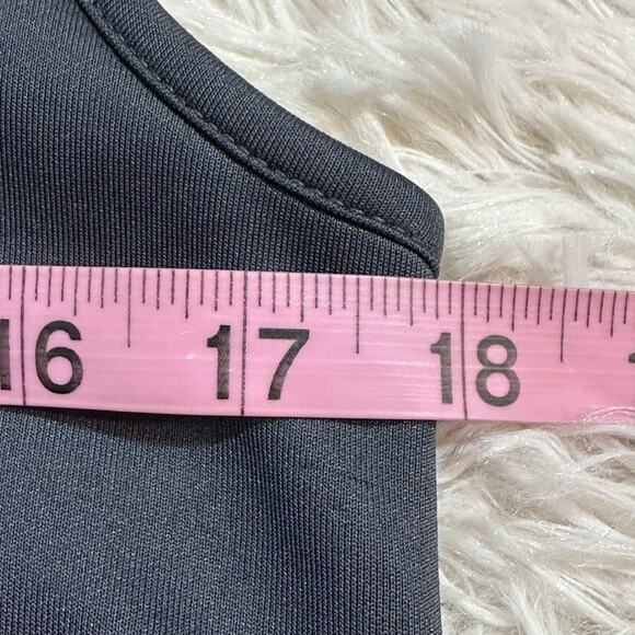 Blanc Noir Lace Up Gray Romper Sz M - Picture 12 of 12